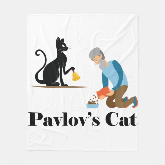 Pavlov's Cat Funny Psychologie Fleece Deken (Voorkant)