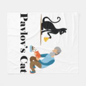 Pavlov's Cat Funny Psychologie Fleece Deken (Voorkant (Horizontaal))