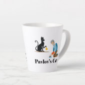 Pavlov's Cat Funny Psychologie Latte Mok (Rechterhoek)