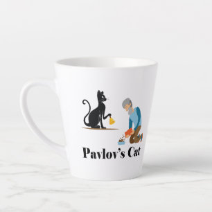 Pavlov's Cat Funny Psychologie Latte Mok