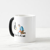 Pavlov's Cat Funny Psychologie Magische Mok (Voorkant links)