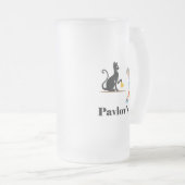 Pavlov's Cat Funny Psychologie Matglas Bierpul (Voorkant rechts)