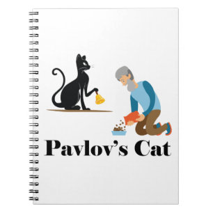 Pavlov's Cat Funny Psychologie Notitieboek