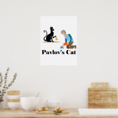 Pavlov's Cat Funny Psychologie Poster (Keuken)