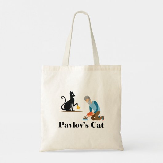 Pavlov's Cat Funny Psychologie Tote Bag (Achterkant)