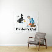 Pavlov's Cat Funny Psychologie Wandkleed (In Situ (horizontaal))