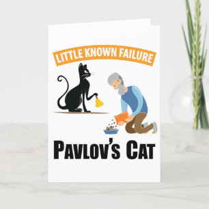 Pavlov's Cat - Funny Psychology Feestdagen Kaart