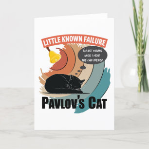Pavlov's Cat - Funny Psychology Feestdagen Kaart