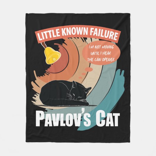 Pavlov's Cat - Funny Psychology Fleece Deken (Voorkant)