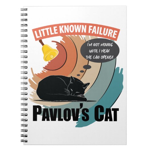 Pavlov's Cat - Funny Psychology Notitieboek (Voorkant)