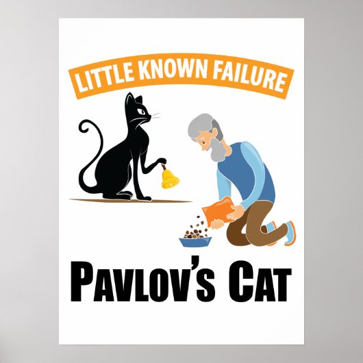 Pavlov's Cat - Funny Psychology Poster (Voorkant)