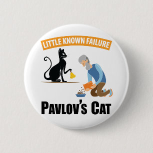 Pavlov's Cat - Funny Psychology Ronde Button 5,7 Cm