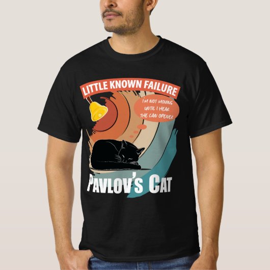 Pavlov's Cat - Funny Psychology T-shirt (Voorkant)