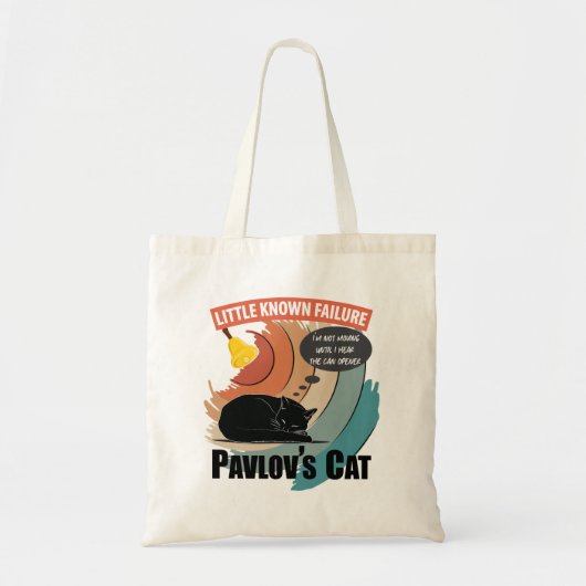 Pavlov's Cat - Funny Psychology Tote Bag (Voorkant)