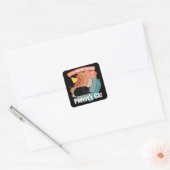 Pavlov's Cat - Funny Psychology Vierkante Sticker (Envelop)