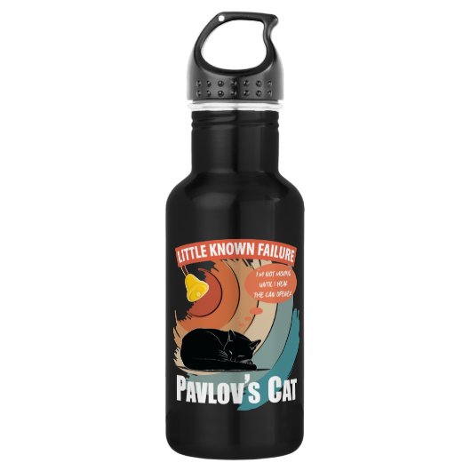 Pavlov's Cat - Funny Psychology Waterfles (Voorkant)