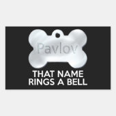 PAVLOV'S HOND RECHTHOEKIGE STICKER (Voorkant)