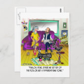 Pavlov's ringtoon briefkaart (Voorkant / Achterkant)