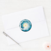 Pavo echte verde. Sticker (Envelop)