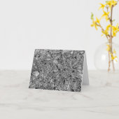 Pavo Pontem Abstract Gevouwen Wenskaart Kaart (Gele Bloem)