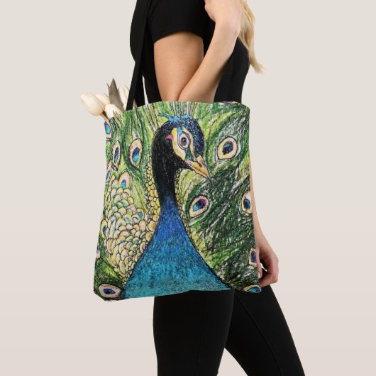 Pavone Anatre Mandarine Tote Bag (Dichtbij)