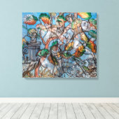 Pavonia | Francis Picabia | Canvas Afdruk (Insitu (Houten vloer))