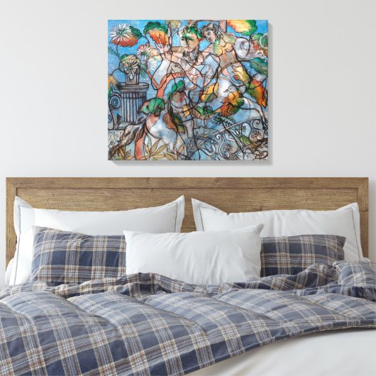 Pavonia | Francis Picabia | Canvas Afdruk (Insitu (Slaapkamer))