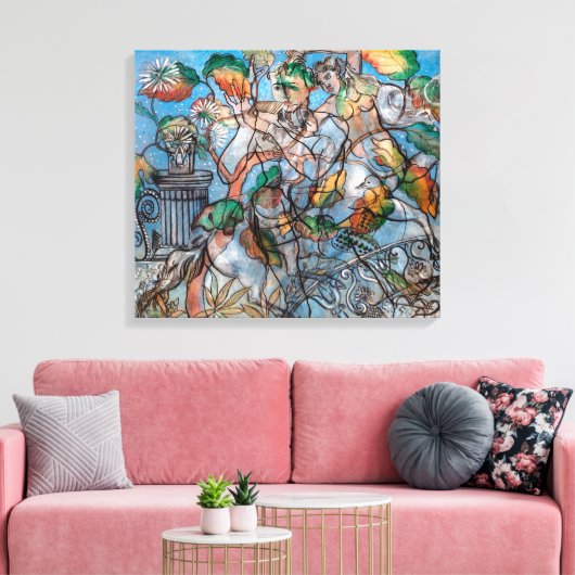 Pavonia | Francis Picabia | Canvas Afdruk (Insitu (Woonkamer))
