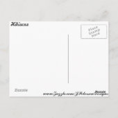 Pavonia Hastata # 2 Briefkaart (Achterkant)