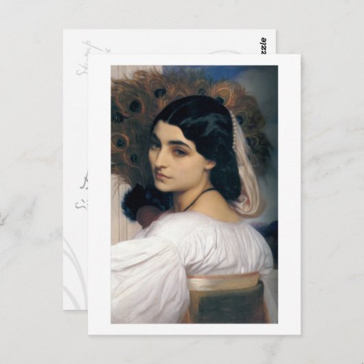 Pavonia - Lord Frederick Leighton Briefkaart (Voorkant / Achterkant)