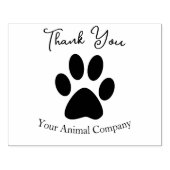 Paw Afdrukken Hartelijk dank & Aangepaste bedrijfs Rubberstempel (Afrduk)