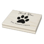 Paw Afdrukken Hartelijk dank & Aangepaste bedrijfs Rubberstempel (Stempel)