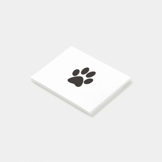 Paw afdrukken post-it® notes (Schuin)