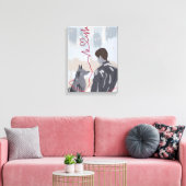 Paw and Heart I – Animal and Human Love Canvas Afdruk (Insitu (Woonkamer))