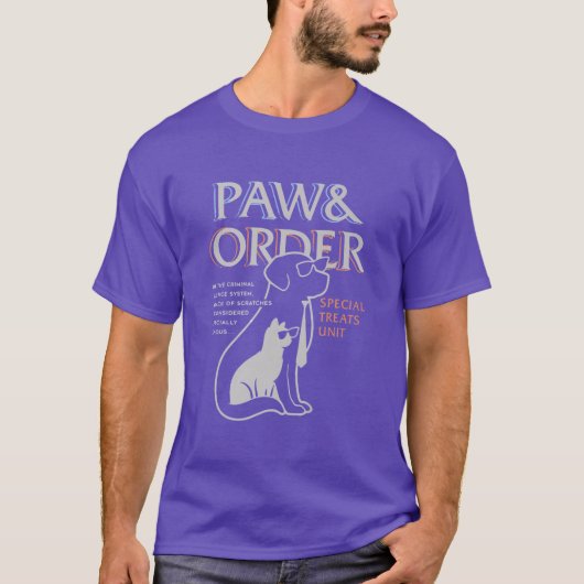 Paw And Order Special Feline Unit Petsraining Dog  T-shirt (Voorkant)
