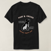 Paw and Order Special Treed Unit Training Dog en T-shirt (Design voorkant)