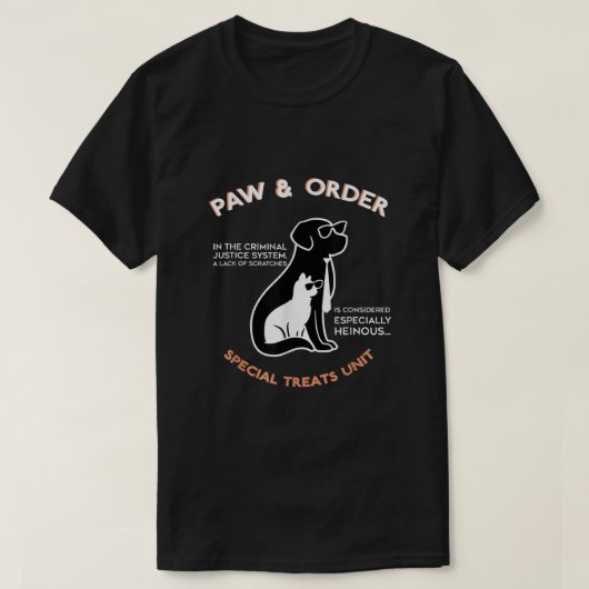 Paw and Order Special Treed Unit Training Dog en T-shirt (Design voorkant)