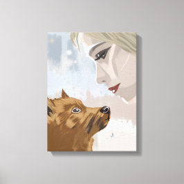 Paw and Pulse II – Animal and Human Bond Canvas Afdruk