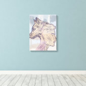 Paw and Still I – Silent Companionship Canvas Afdruk (Insitu (Houten vloer))