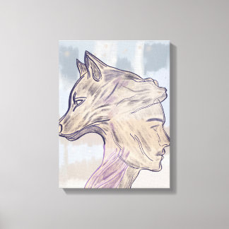 Paw and Still I – Silent Companionship Canvas Afdruk