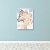 Paw and Still II – Silent Companionship Canvas Afdruk (Insitu (Houten vloer))