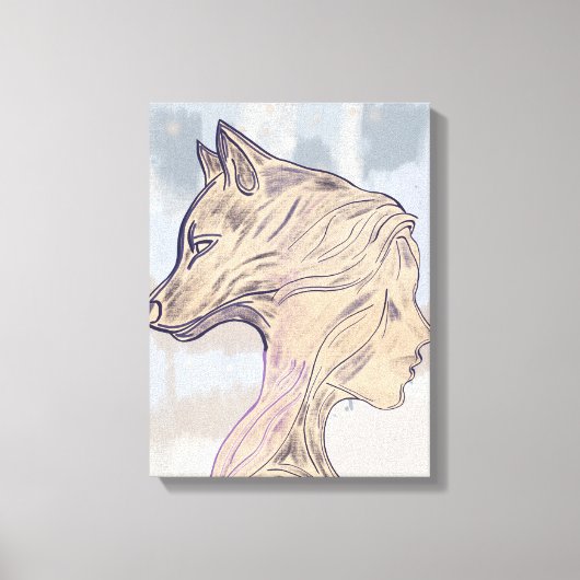 Paw and Still II – Silent Companionship Canvas Afdruk (Voorkant)