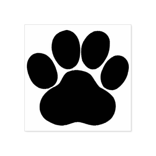Paw Animal Print Rubberstempel (Afrduk)