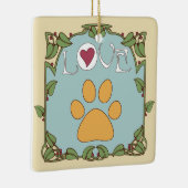 Paw Art Nouveau Keramisch Ornament (Rechts)