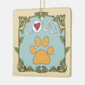 Paw Art Nouveau Keramisch Ornament (Links)