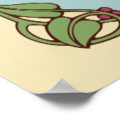 Paw Art Nouveau Poster (Hoek)