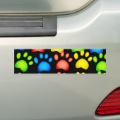 Paw-behangpapier Bumpersticker (Op auto)