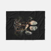 Paw Belgische Mechelse Hond Mama Pap Bergen Zonson Fleece Deken (Voorkant (Horizontaal))