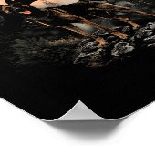 Paw Belgische Mechelse Hond Mama Pap Bergen Zonson Poster (Hoek)