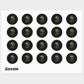 Paw Belgische Mechelse Hond Mama Pap Bergen Zonson Ronde Sticker (Vel)